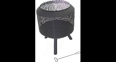 SenS-Line Trommelpot Vuurkorf - Terrashaard - Zwart