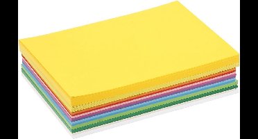 Lentekarton, A5, vel 148x210 mm, 180 gr, diverse kleuren, 60 div vellen | Knutselkarton