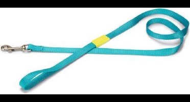 Beeztees nylon Looplijn Uni lichtblauw 120 cm x 15 mm