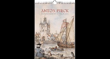 Anton Pieck Verjaardagskalender - Zicht op haven - A4