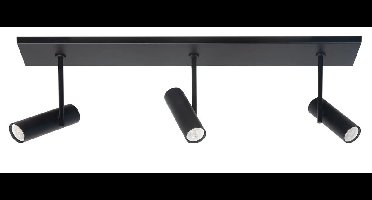 Spot Trend 3 lichts L 65 cm incl mini GU10 zwart