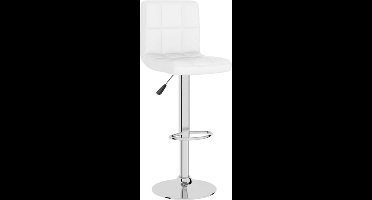 vidaXL - Barkruk - kunstleer - wit