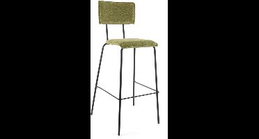 Workliving Barkruk Hoog Bo Society - Boucle Mustard - 82 CM