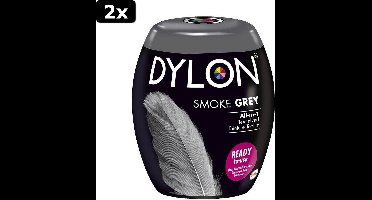 2x Dylon Machinewas Textielverf Smoke Grey 350 gr