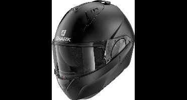 SHARK EVO ES BLANK Motorhelm Systeemhelm MAT Zwart Mat - Maat XS