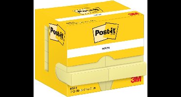 Post-It 7100290163 zelfklevend notitiepapier Rechthoek Geel 100 vel Zelfplakkend