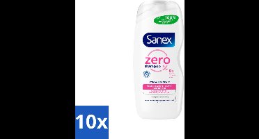 Sanex - Shampoo - Zero% Normal Hair - Milde Reiniging - 250 ml - Bulkverpakking - 10 stuks