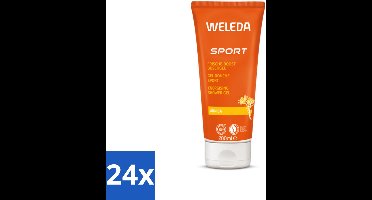24 x WELEDA - Douchegel Sport - Arnica - 200 ml - Sportdouchegel - Arnica - Sportmassage - Herstel - Spierpijn