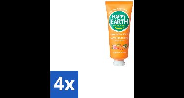 Happy Earth – Deodorant Cream – 100% Natuurlijk Rose Petitgrain – 40 ml - Voordeelverpakking - 4 stuks