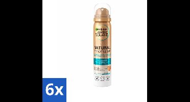 6 x Garnier - Ambre Solaire - Body Mist - Natural Bronzer - 150 ml - Zelfbruiner - Bruining - Body Mist - Natuurlijke Bruining - Zonnebruining