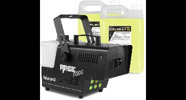 Rookmachine - BeamZ RAGE1000LED - 10 Liter rookvloeistof - RGB LED’s - 2 afstandsbedieningen - 1000W