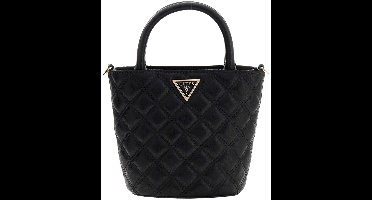 GUESS schoudertas handtas Giully II Mini Tote Black beige