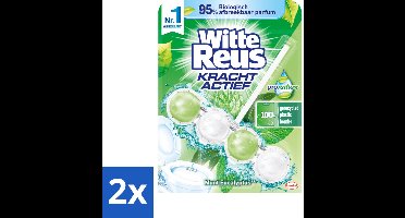 Witte Reus - Toiletblok Kracht Actief Pro Nature - Munt & Eucalyptus - 1 Toiletblok - Voordeelverpakking - 2 stuks