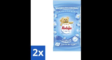 2 x Robijn - Morgenfris - Droogtrommeldoekjes - 20 Doekjes - Droogtrommeldoekjes - Wasdroger - Frisse Geur - Zachte Kleding - Kreukvrij