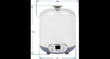 RVV® Yoghurtmaker - Yoghurtmakers - Wit - 17cm x 20cm x 22cm