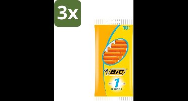 Bic - Scheermesjes - Sensitive - Enkel Mesje - Wegwerpmesjes - 10 Scheermesjes - Bulkverpakking - 3 stuks