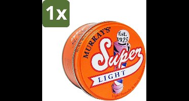 1 x Murray's - Super Light - Pomade - Lichtgewicht Hold - Glanzende Afwerking - 85 ml - Pomade - Lichtgewicht Pomade - Haartype - Haartypen - Haartypen