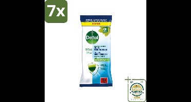 7 x Dettol - Multi-Reinigingsdoekjes - Desinfecterend - Zonder Bleek & Geurstoffen - Biologisch Afbreekbaar - 80 Doekjes - Grootverpakking - Dettol Multi-Reinigingsdoekjes - Hygiëne - Reinigingsdoek - Keukenvet Verwijderen - Zeepresten Verwijderen