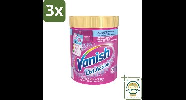 3 x Vanish Oxi Action - Vlekkenverwijderaar Poeder - Gekleurde Was - 1 Kg - Grootverpakking - Vlekkenverwijderaar - Wasbooster - Kleurbehoud - Geurverwijdering - Hygiëne