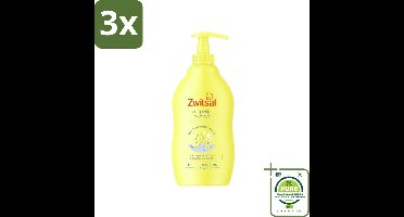 3 x Zwitsal - Babyverzorging - Zeepvrije Wasgel - Voor de Gevoelige Babyhuid - 400 ml - Grootverpakking - Babywasgel - Babyhuid - Milde Reiniging - SLES-vrij - Natuurlijke Ingrediënten