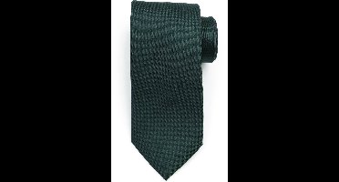 Suitable zijden stropdas Donkergroen - Effen - Heren das