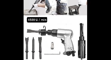 Pneumatische beitelhamer naaldbikhamer vervangingskop naaldpistool roestverwijderaar 4 beitels