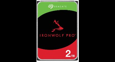 Seagate IronWolf Pro - Interne harde schijf - NAS HDD - 256MB Cache - 2 TB