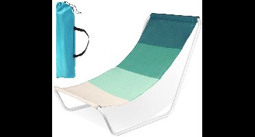 Vilde - Strandstoel Opvouwbaar - Groene Kleur - Incl. Draagtasje - Metalen Frame