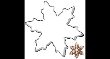 Orion - Koekjes Uitsteker - Sneeuwvlok - 5,5 cm - Roestvrij Staal