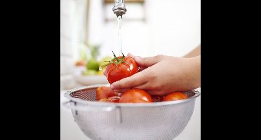 Orion Anett Serie - Roestvrijstalen Keukencedzak - 28,5 cm - Ergonomische Handvatten - Vaatwasserbestendig