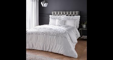 Boraboi® Elegante en ruime witte sprei met pailletten voor luxe uitstraling