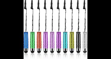Korte Styluspennen voor Aanraakschermen - 10 Stuks Mini Touchpennen voor Tablets en Smartphones