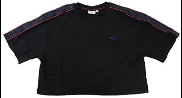 Fila Mari Cropped T-shirt Met Korte Mouwen Zwart S Vrouw