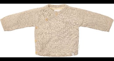 Little Dutch Gebreid Overslag Vestje - Maat 44 - Soft Beige Melee