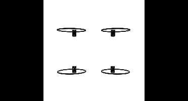 Royal well - Pothouder zwart set 4