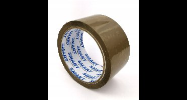 Bruine Pakkingstape Smart 48mm x 60m - Sterke Kleefkracht