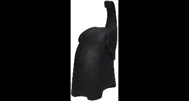 Ornament Olifant Polyresin Black 16x8x20.5cm