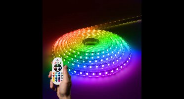 Flex60 RGB Dimbare LED Strip 10 meter - 20.000 branduren - Buiten & Binnen - 60 LEDs/m - 80 Watt 2600lm - IP65 waterdicht - Inkortbaar per meter