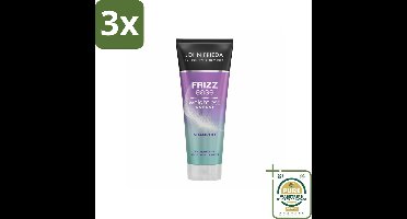 3 x John Frieda – Shampoo – Frizz Ease Weightless Wonder – Lichtgewicht verzorging – 250 ml - Grootverpakking - Koffiezetapparaat