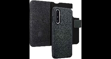 Accezz Hoesje - Geschikt voor Samsung Galaxy A36 / A56 (5G) - Leather Bookcase 2-in-1 met Magnetische Ring - Black