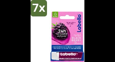 7 x Labello – Lippenbalsem – Blackberry Shine – Lippenbalsem – Shea Boter & Jojoba Olie – 5,5 ml - Lippenbalsem - Hydratatie - Shea Boter - Jojoba Olie - Glans