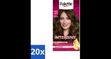 20 x Palette - Haarverf - Poly – 600 Lichtbruin – 115 ml - Kabel - Kabels - Kabelsysteem - Kabelsysteem