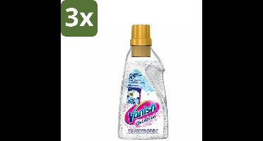 Vanish - Vlekverwijderaar - Oxi Action Booster Gel Whitening - Voor Witte Was - 750 ml - Bulkverpakking - 3 stuks