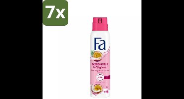 7 x Fa – Deodorant Spray – Passion Fruit – 150 ml - Deodorant Spray - Fruitige Geur - Passievrucht - Zweetvermindering - Geurvermindering