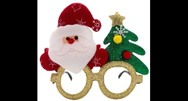 Daily Style – Kerstbril kerstman & boom - 14x14cm