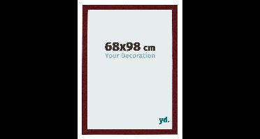 Your Decoration - Puzzellijst 68x98 cm - Wijnrood Geveegd - Puzzellijst 1500-2000 stukjes - MDF Fotolijst - Mura
