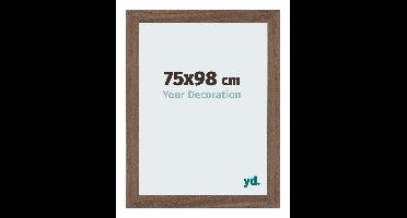 Your Decoration - Puzzellijst 75x98 cm - Walnoot Donker - Puzzellijst 1500-2000 stukjes - MDF Fotolijst - Mura