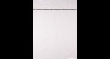 Briljant Baby Ledikant Laken Minimal met Bies - 100x150 - Grijs