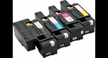Set 4x ABC huismerk toner geschikt voor Dell C1660 Dell C1660 C1660w C1660wn