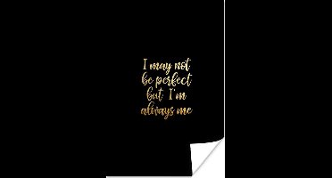 Poster Perfect - Black and gold - Quotes - 20x30 cm